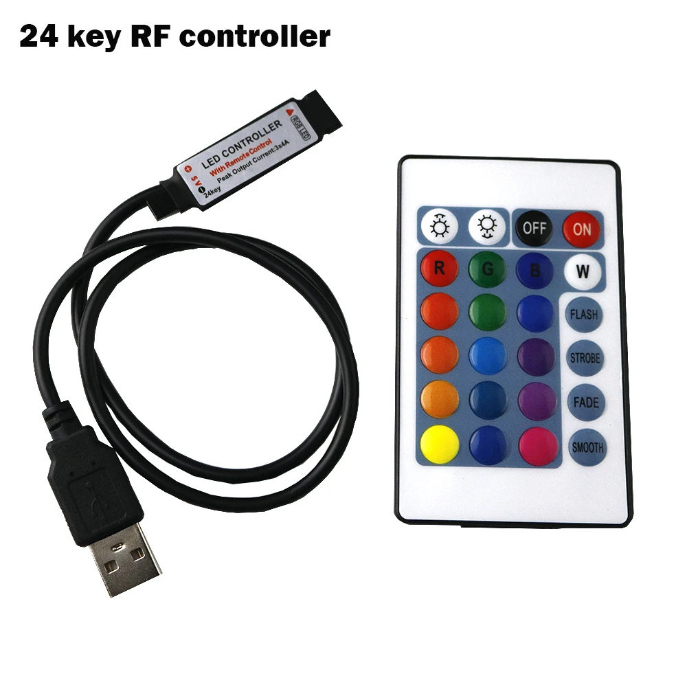 5 в USB Светодиодная лента RGB контроллер мини RF пульт дистанционного управления диммер переключатель для 5050 3528 SMD RGB светодиодный светильник JQ