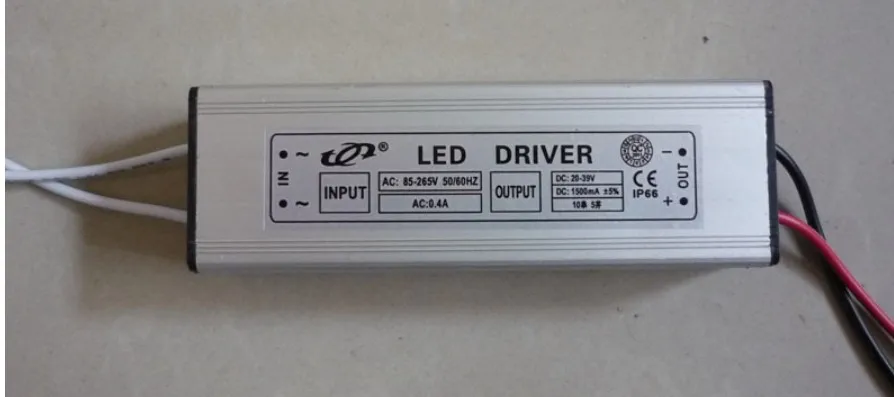 10pcs/lot 20-39V Output 1500ma Led Power Supply Switch 50w Led Driver AC110/265V For Strip Light or Modules Lamps Wholesale