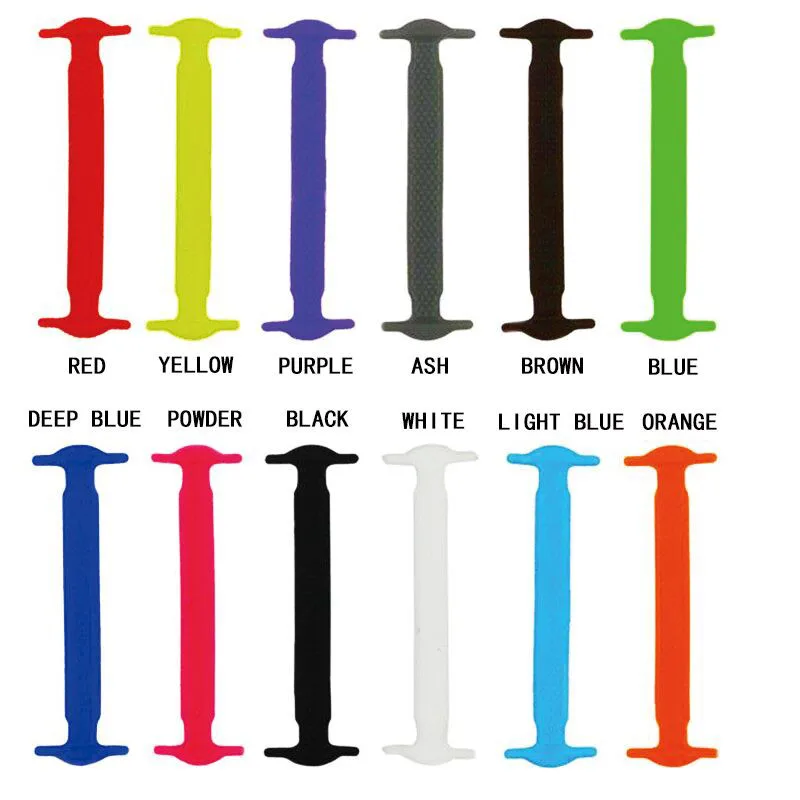 

2017 Real LISSE Modern 10pcs/set Practical Fashionable Men Women Lazy Hammer Type No Tie Shoelaces Elastic Silicone Free