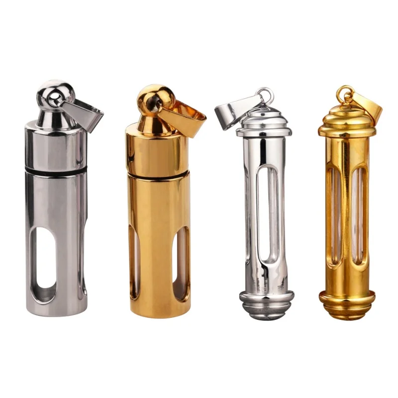 

1 Capsule 2019 New Titanium EDC Container Waterproof Pill Box Medicine Case Container Bottle Holder Camping Travel Outdoor Tool