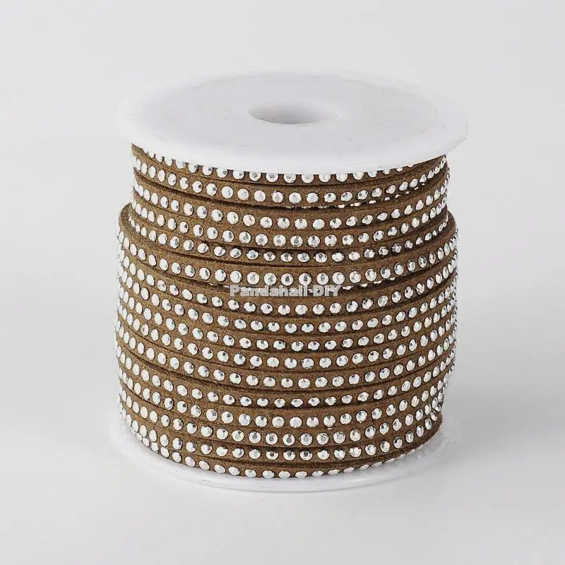 3x2 мм Шнур из искусственной замши с серебряными алюминиевыми кабошоны материалы для ювелирных украшений для самостоятельного