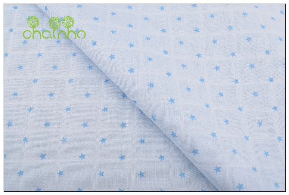Chainho, 5 шт./лот, хлопковая марлевая ткань, двойной слой для шитья и стеганого детского банного полотенца, нижнее белье, подгузники, нагрудники материал