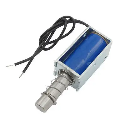 

High quality  Spring DC 12V 0.57A 6mm Stroke 52GF Force Pull Type Solenoid Electromagnet Free shipping