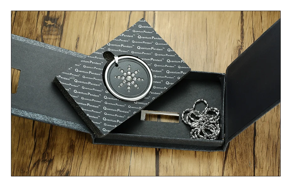 Meaeguet Lava Stone Quantum Pendant Necklace For Men Scalar Energy Crystal Sunflower Necklace With Authenticity Card and Box (5)