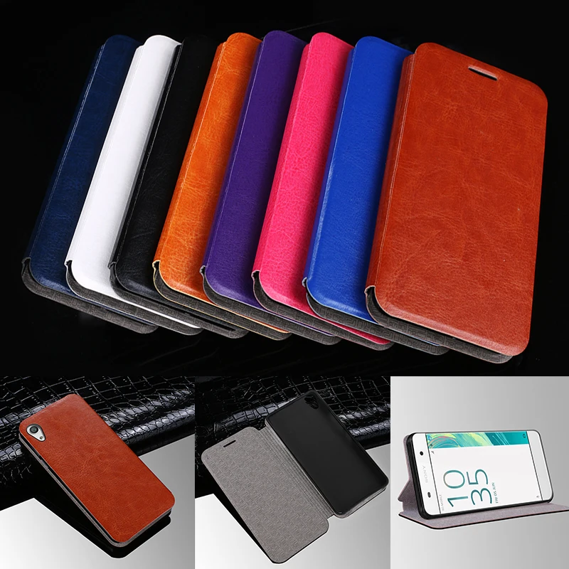 

Silicone Leather Case For Sony Xperia XA Ultra Dual F3212 F3211 F3215 F3216 Case 6.0" Flip Protective Phone Back Cover Bag Skin