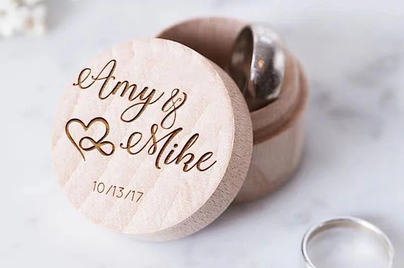 

Customize Wooden ring box, Wedding Ring holder, Wedding Ring Box,Love Hearts Ring Box,,Rustic Ring Box,Wooden Ring Bearer Box