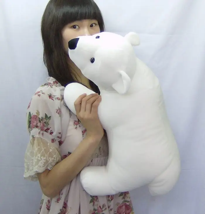 white stuffed polar bear