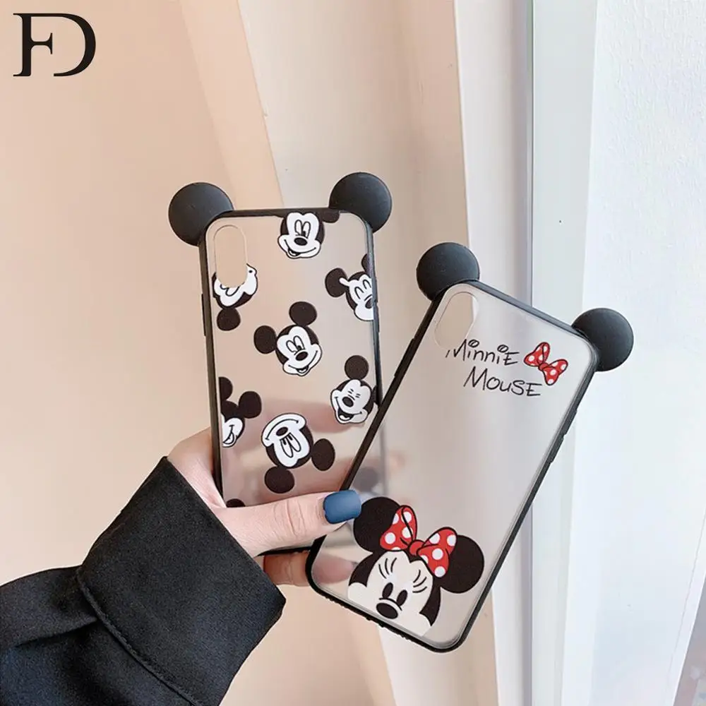 

FD New Cute Mouse Soft TPU Phone Case X XS Max XR Case Cover Phone 7 8 6 6s Plus Case Phone 8 Plus Fashion Couples Phone Case