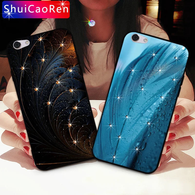 

Luxury Silicone Cases For OPPO Realme 1 / A73S Glitter Diamond Shell Back Cover For OPPO F7 Youth Rhinestone Case