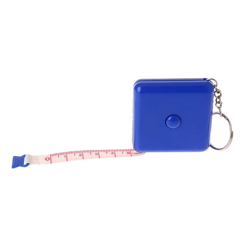 

1.5m Tape Measure Plastic Portable Keychain Retractable Soft Ruler Sewing Tool