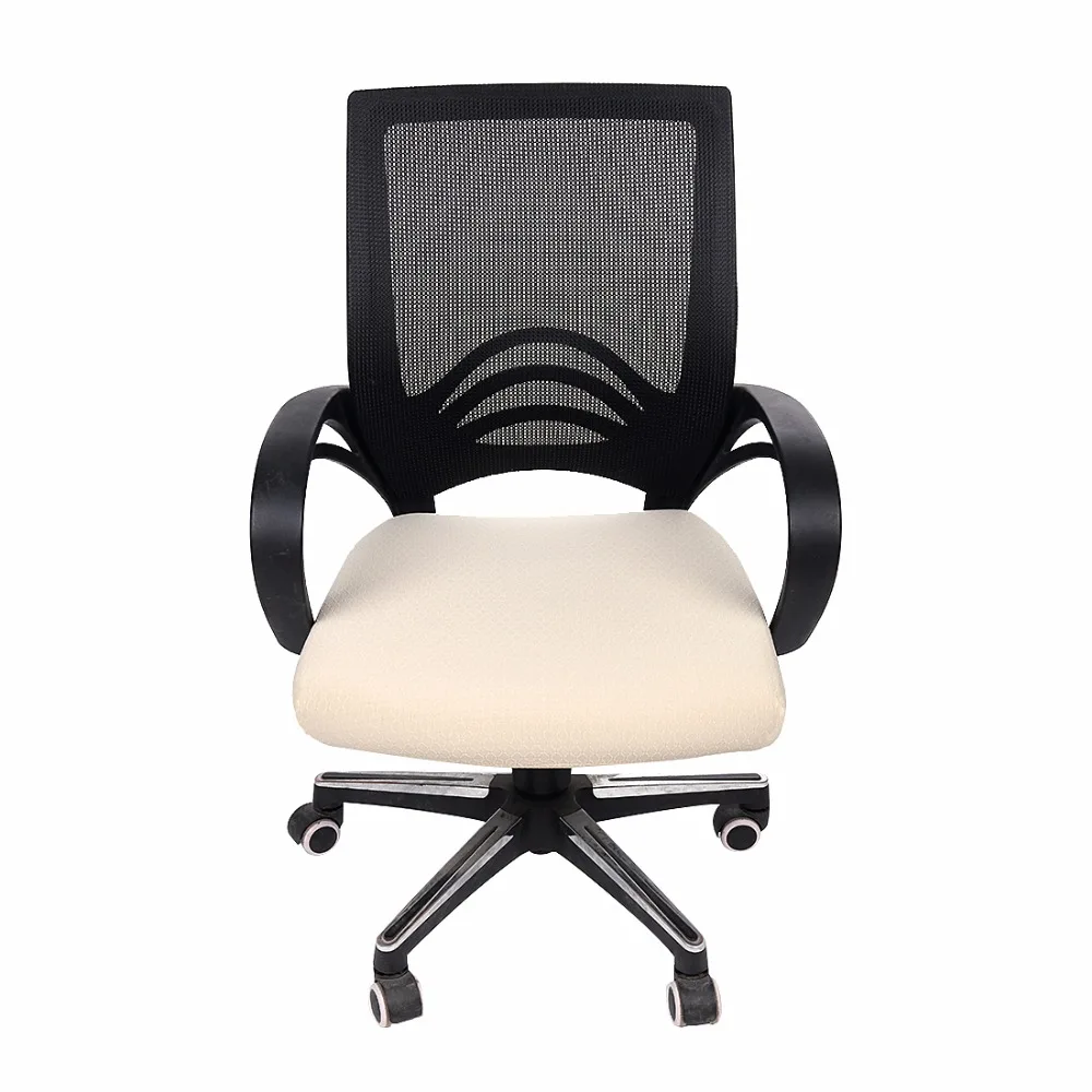 

Dining/Computer chair Cover Solid Color Modern Home Decor Elastic Stretch Spandex Slipcovers Short Chair Cover for Office