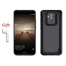 Батарея чехол+ Bluetooth наушники для HUAWEI коврики 10 10Pro 9 внешний запасные аккумуляторы телефонов зарядное устройство ТПУ рамк