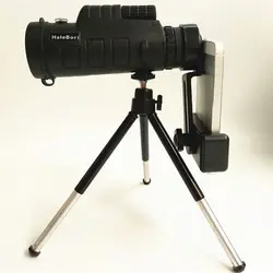 40*60 зум оптический HD объектив монокулярный телескоп + штатив + зажим для универсального телефона