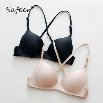 

PushUp Bras Strappy Push Up Bralette Sexy Women intimat Underwear Lady BH Designer Seamless Deep V Wirefree Breathable