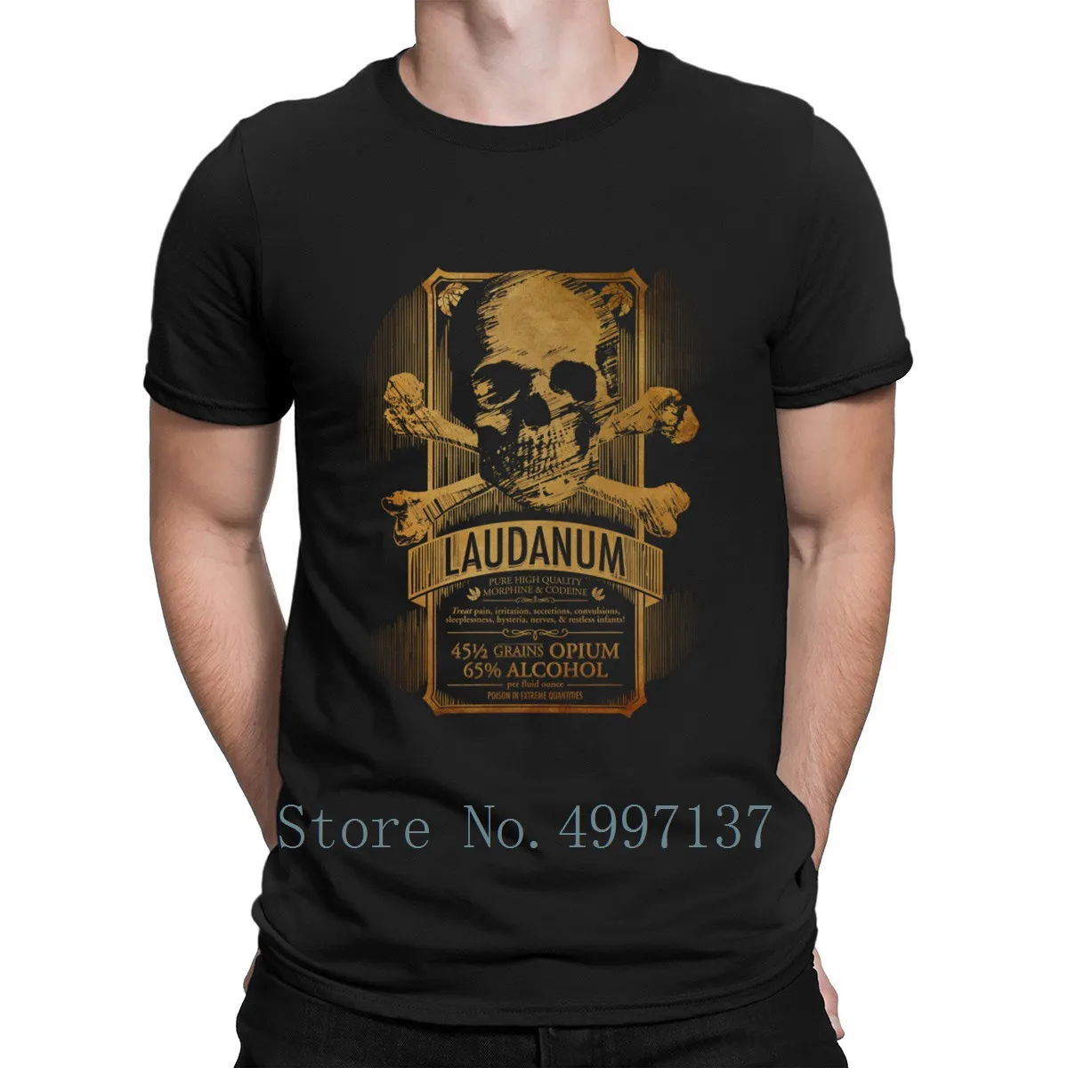 Laudanum Goth Steampunk футболка с врачом из хлопка для фитнеса мужская мода весна-осень S-Xxxl