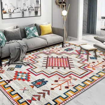Morocco Carpet Living Room Nordic Bedroom Carpet Home Decor Sofa Rug Coffee Table Floor Mat Study Room Vintage Persian Rugs persian totem printed home decor antiskid rug