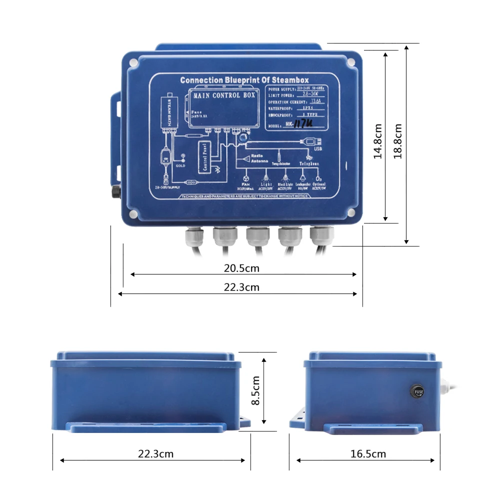 Billige IPX5 Wasserdichte Wand Montiert Stil bluetooth Nass Dampfbad Sauna Spa Bad Generator 2.8KW 110 V 240 V Mit dusche Controller