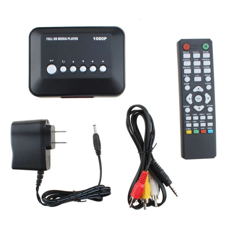 1080P HD Media player SD/MMC TV Videos SD MMC RMVB MP3 Multi TV USB HDMI Media Player Box Support USB Hard Disk drive