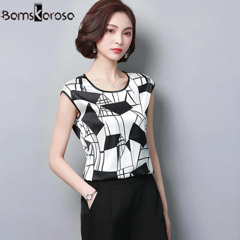 

2019 Womens Tops and Blouses Plus Size Short Sleeve Chiffon Blouse Summer Ladies Print Shirts Blusa Feminina Casual Clothing New