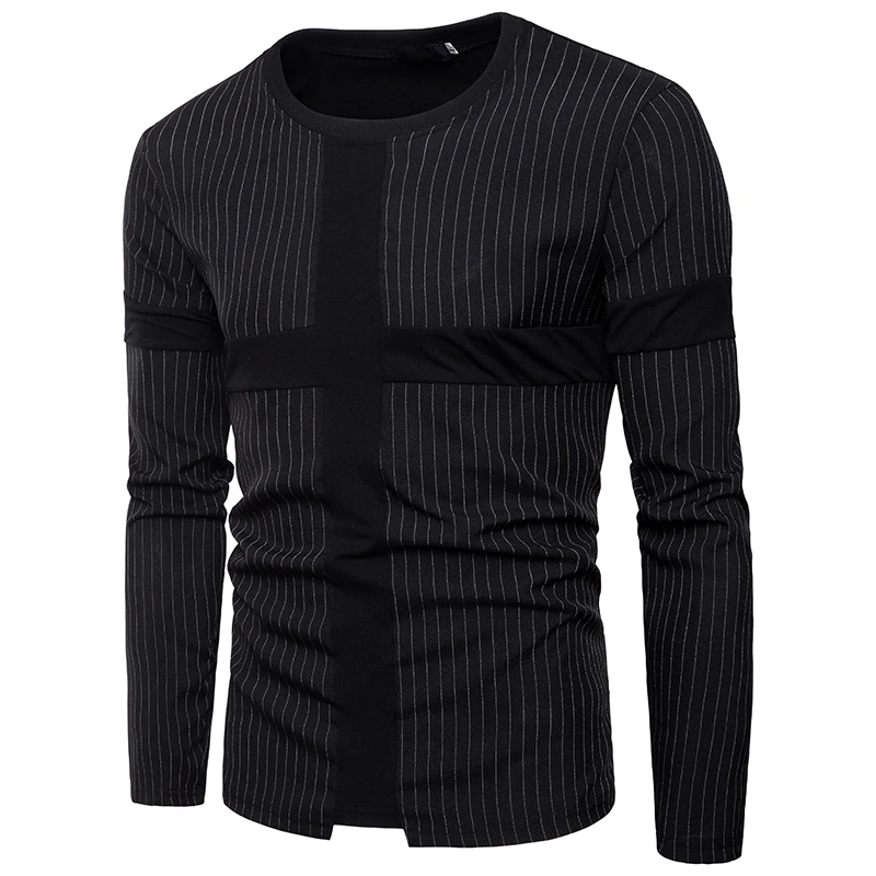 Hot Spring Summer T-Shirt Men New Long Sleeve O Collar T Shirt Men Brand Soft Pure Cotton Slim Fit Tee Shirts