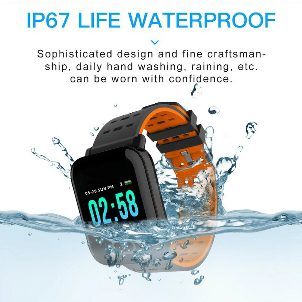 

A6 Smart Band reloj inteligente pulsometro ritmo cardi Fitness Tracker Heart Rate Monitor Fitness tracker Blood Oxygen Sport