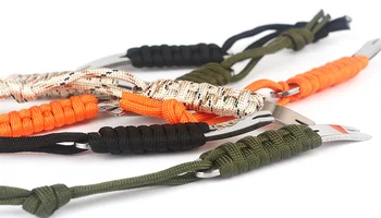 

1000pcs Handmade Umbrella Preparation Camping Pocket Version Stainless Steel Crowbar Crank Scraper Winder Nail Keychain