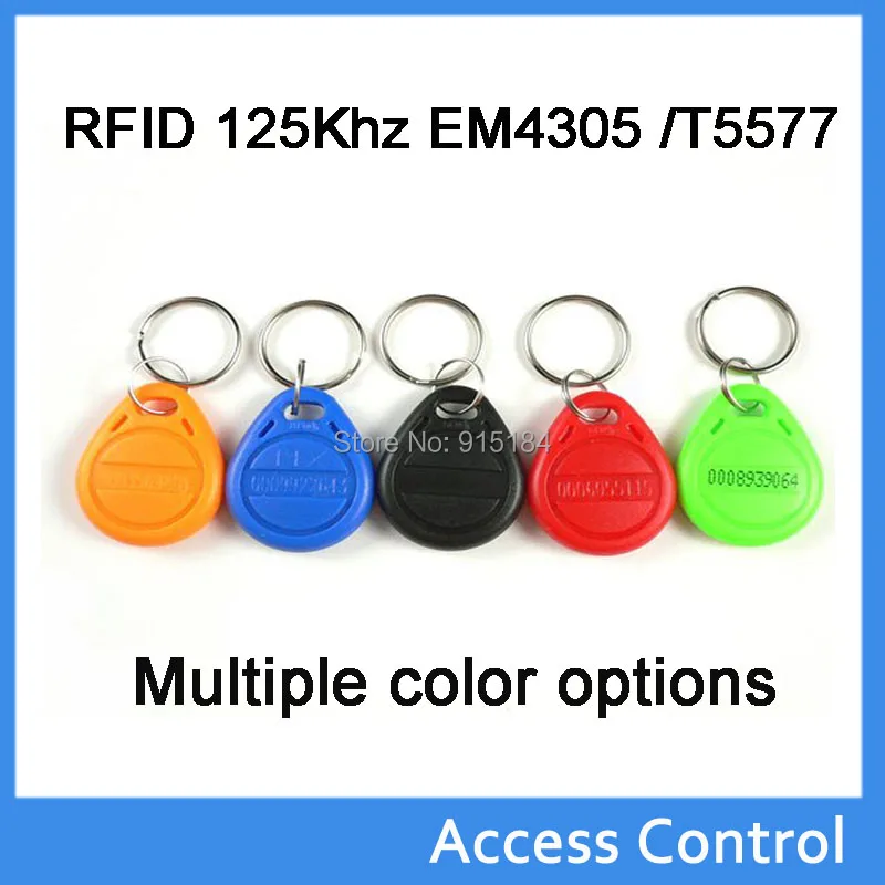 

1PCS RFID 125KHz em4305 t5577 tag Rewritable Programmable Keychain Keyfobs Key Finder For Copy EM4100 Cards