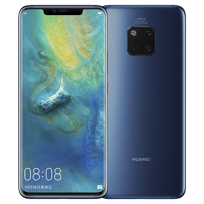 Глобальная ПЗУ HUAWEI Mate 20 Pro Водонепроницаемый IP68 40MP мобильный телефон полный экран