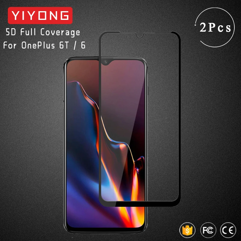 

YIYONG 5D Full Cover Glass One Plus 6 T 6T 5T Tempered Glass Oneplus 6 T 5T 5 Screen Protector For Oneplus 5 T 6T Oneplus6 Glass