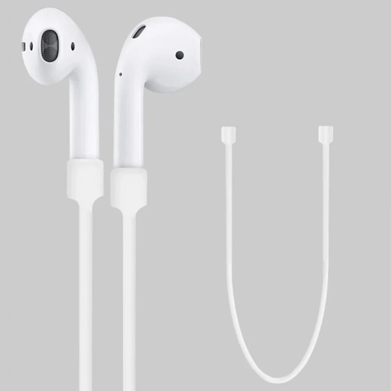 Анти потерянный силиконовый ремешок петля кабель шнур веревка для Apple Airpods Air стручки Беспроводные Наушники Earpods аксессуары