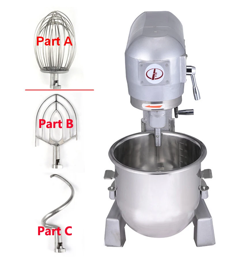 Запасные части для LIFENG B20 рисовая мука смеситель для воздушных шаров, венчиком тестомесильный агрегат тестомесильная машина рисовая мука смеситель Тестомесилки