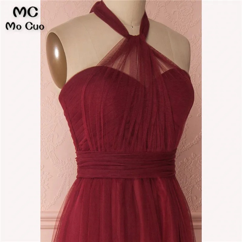 BURGUNDY TULLE SWEETHEART LONG PROM DRESS, BURGUNDY EVENING DRESS45