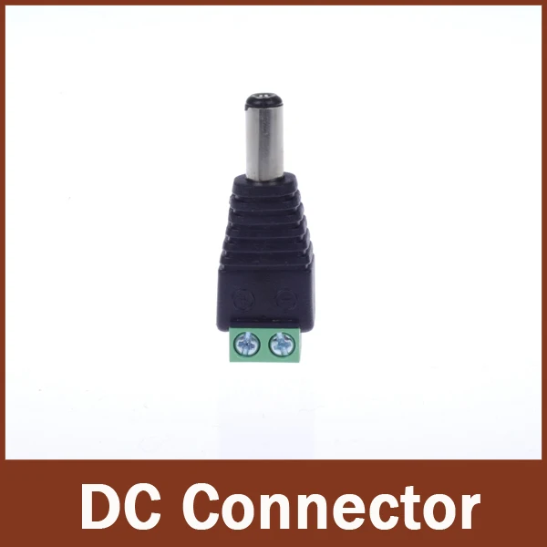 

Free Shipping to RU,100pcs 5.5/2.1mm Male DC Power Jack Connector DC Plug for CCTV Camera system