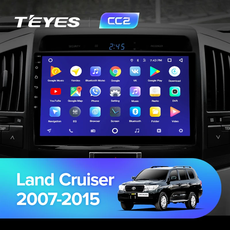 Clearance TEYES CC2 For Toyota Land Cruiser 11 200 2007-2015 Car Radio Multimedia Video Player Navigation GPS Android 8.1 No 2din 2 din 2