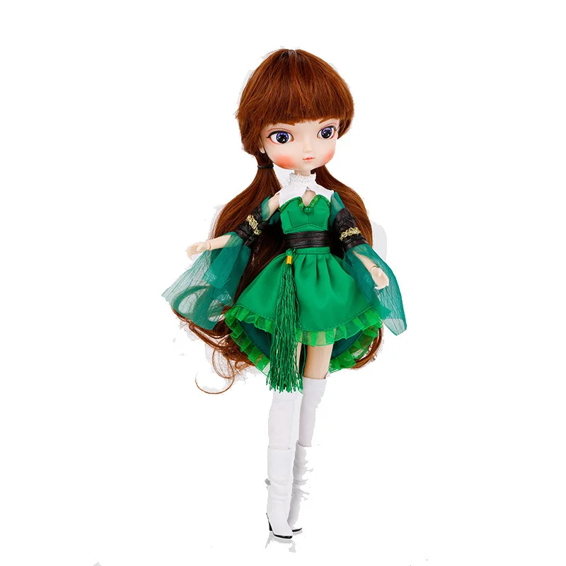 35 см 12 дюймов девушка Подлинная игрушка Bjd кукла 1/6 глаз сменные игрушки для девочек подарок в том числе одежда соединения тела большие глаза - Цвет: Прозрачный