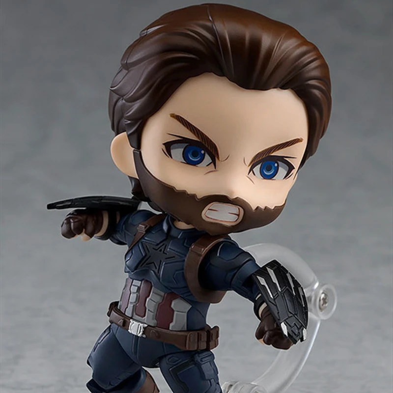 Фигурка Капитана Америки 923 # Nendoroid Infinity War Кукла Статуэтка аниме из