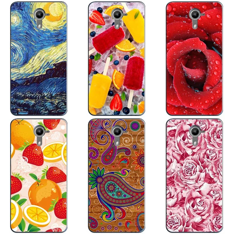 

Luxury Printing Case For Wiko U Feel Prime 5.0" Ufeel Prime Art Printed Flower Cell Phone Cover Rose Funda Cute Animal Coque
