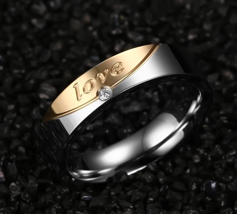 Лидер продаж кольцо Альянса качество Нержавеющая сталь кольцо вечной любви для женщин и мужчин качество! Золотая Корона-Цвет обручальное кольцо