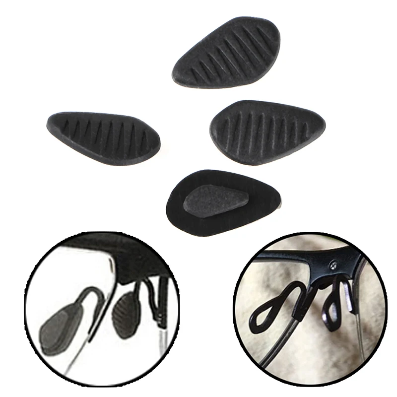 

2Pairs/Lot Black Silicone Sunglasses Soft Nose Pads Breathable Comfortable Anti-Slip Nose Pads For Glasses