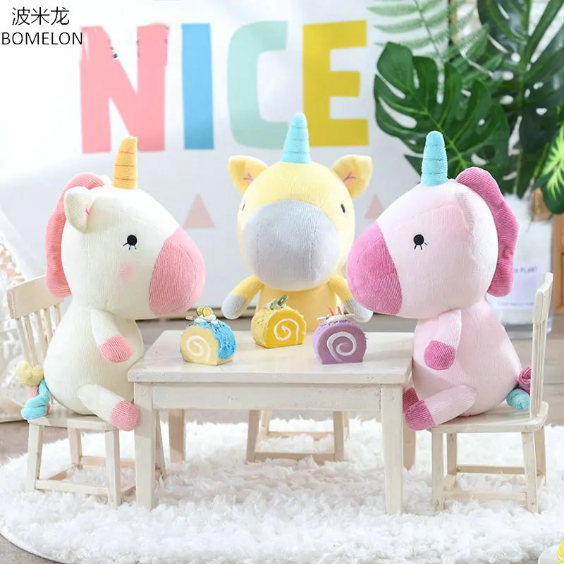 Buy 21CM Kawaii Small Sitting Unicorn Plush Doll