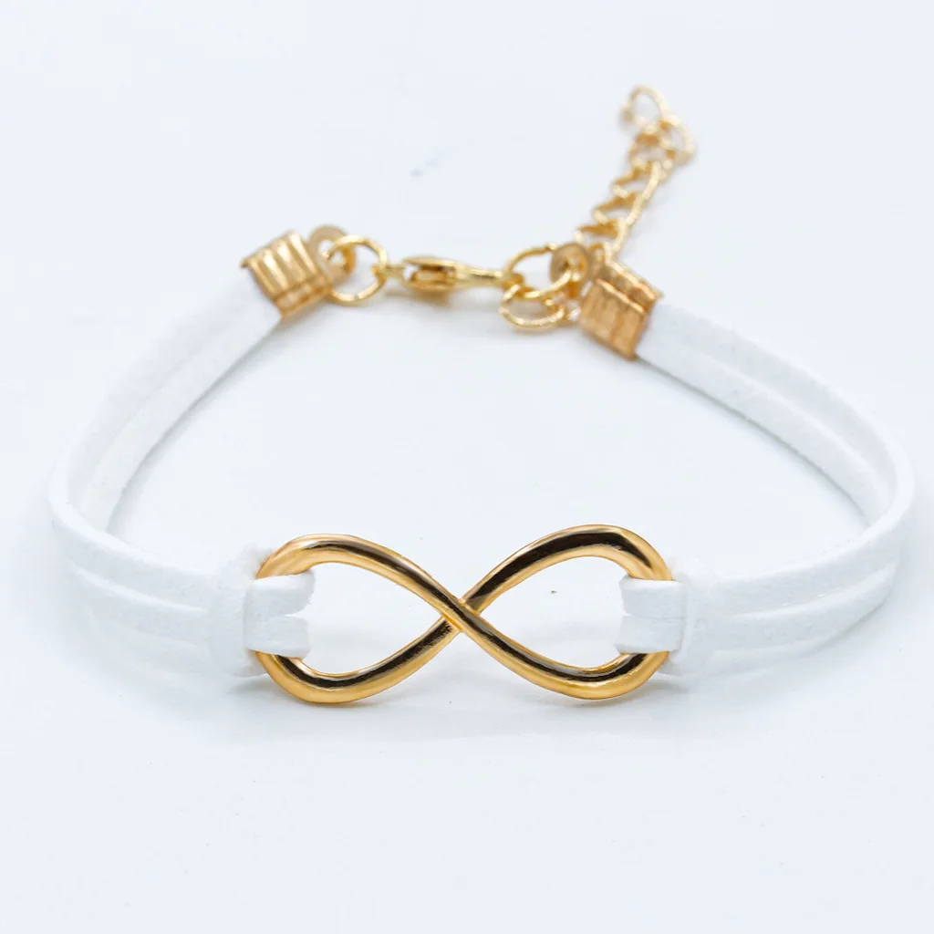 

Hot European Cheap Punk Fashion Vintage 8 Cross Leather Strand Bracelets For Women Gift Bangles Men Jewelry Bracelet