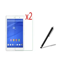 3в1 2x ЖК-прозрачная защитная пленка для экрана Защитная пленка+ 1x Стилус для Sony Xperia Z3 Tablet Compact SGP621/641 8,0 8"
