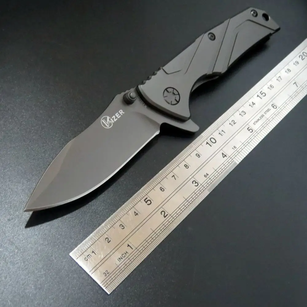 High Quality Kizer Bearing Folding Knife 9Cr Steel Blade Camping Tactical Knives font b Hunting b