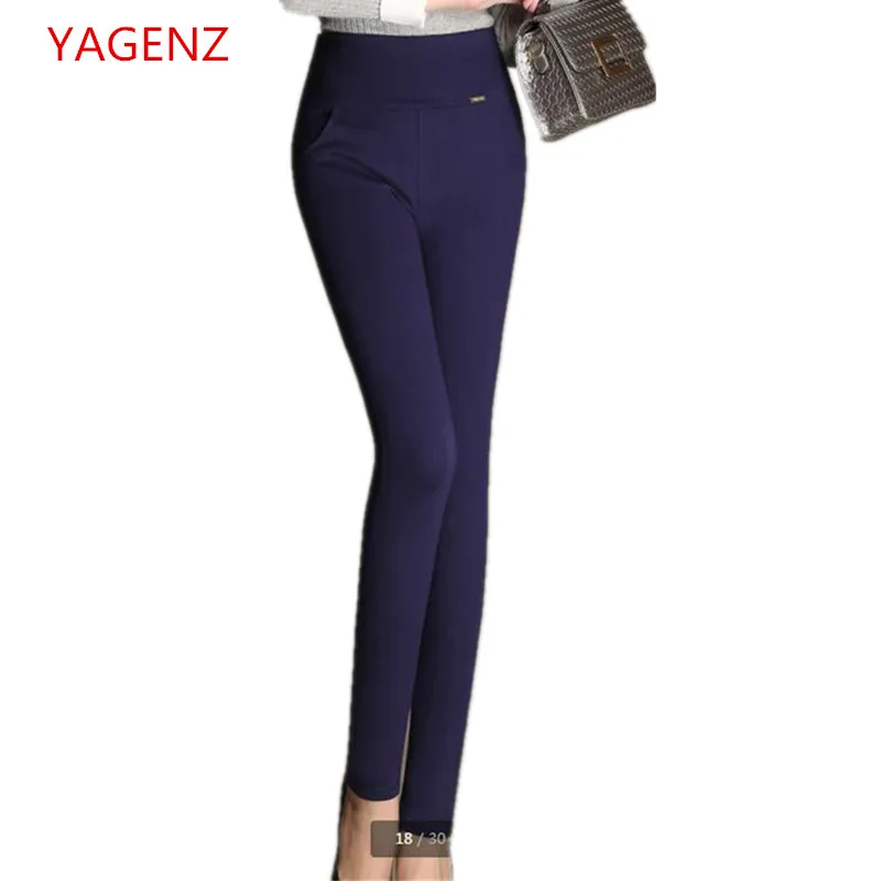 

Women trousers Tall waist pants Large size Autumn Little feet pants NEW High quality Super elastic fabrics women apparel BN2889