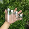 20ml 50ml 65ml 90ml Glass Storage Bottles with Silver Screw Cover Empty Sweets Vanilla Pill Food Perfume 6pcs 2