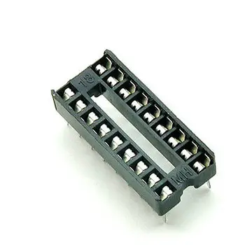 

104PCS 18 Pin DIP IC Socket Adapter 18Pin Pitch 2.54mm Connector