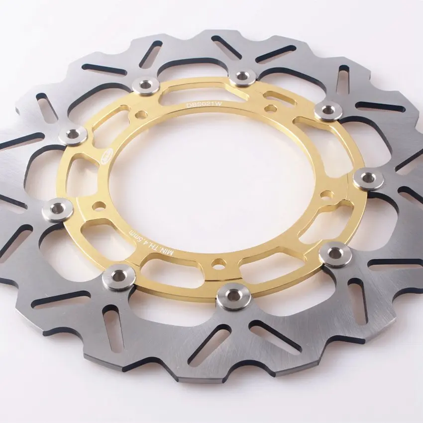 Золото ротор дисковых передних тормозов для Yamaha YZF R1 2007-2011 YZF-R6 2005- FZ8 2010