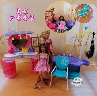 barbie hairdresser set