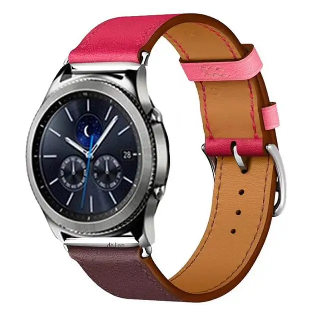 20 мм 22 мм кожа для samsung gear sport S2 S3 Classic Frontier galaxy watch 42 мм 46 мм ремешок huami amazfit ремешок Bip huawei gt 2