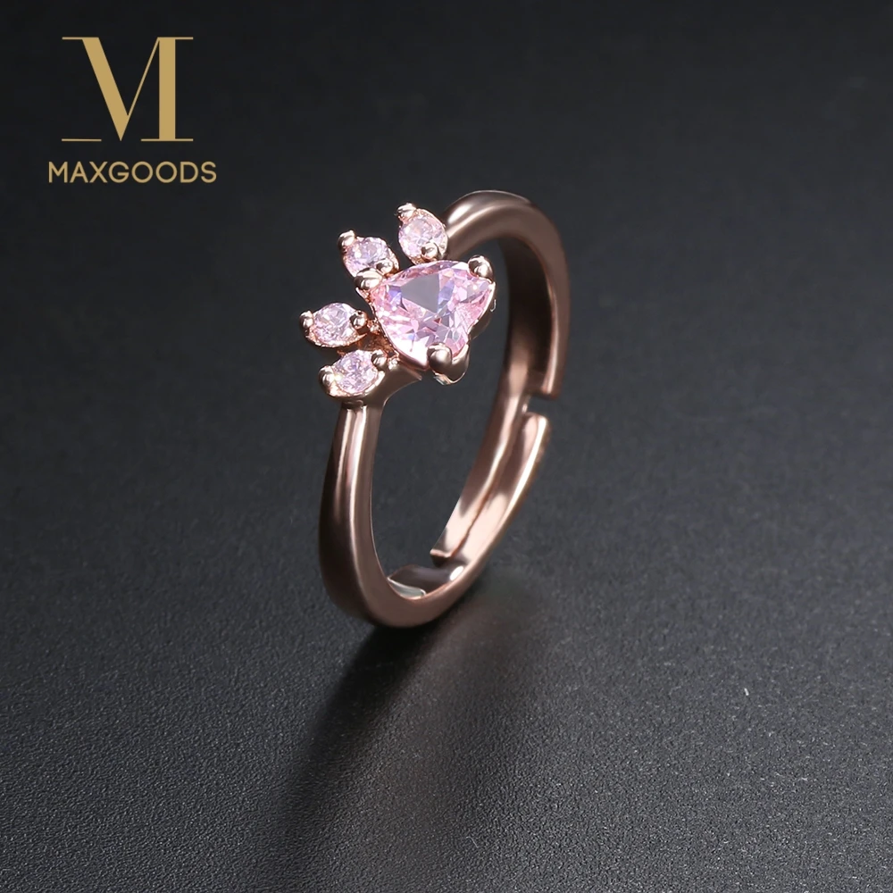Женское регулируемое кольцо в виде кошачьей лапы|cat claw ring|claw ringgold ring |